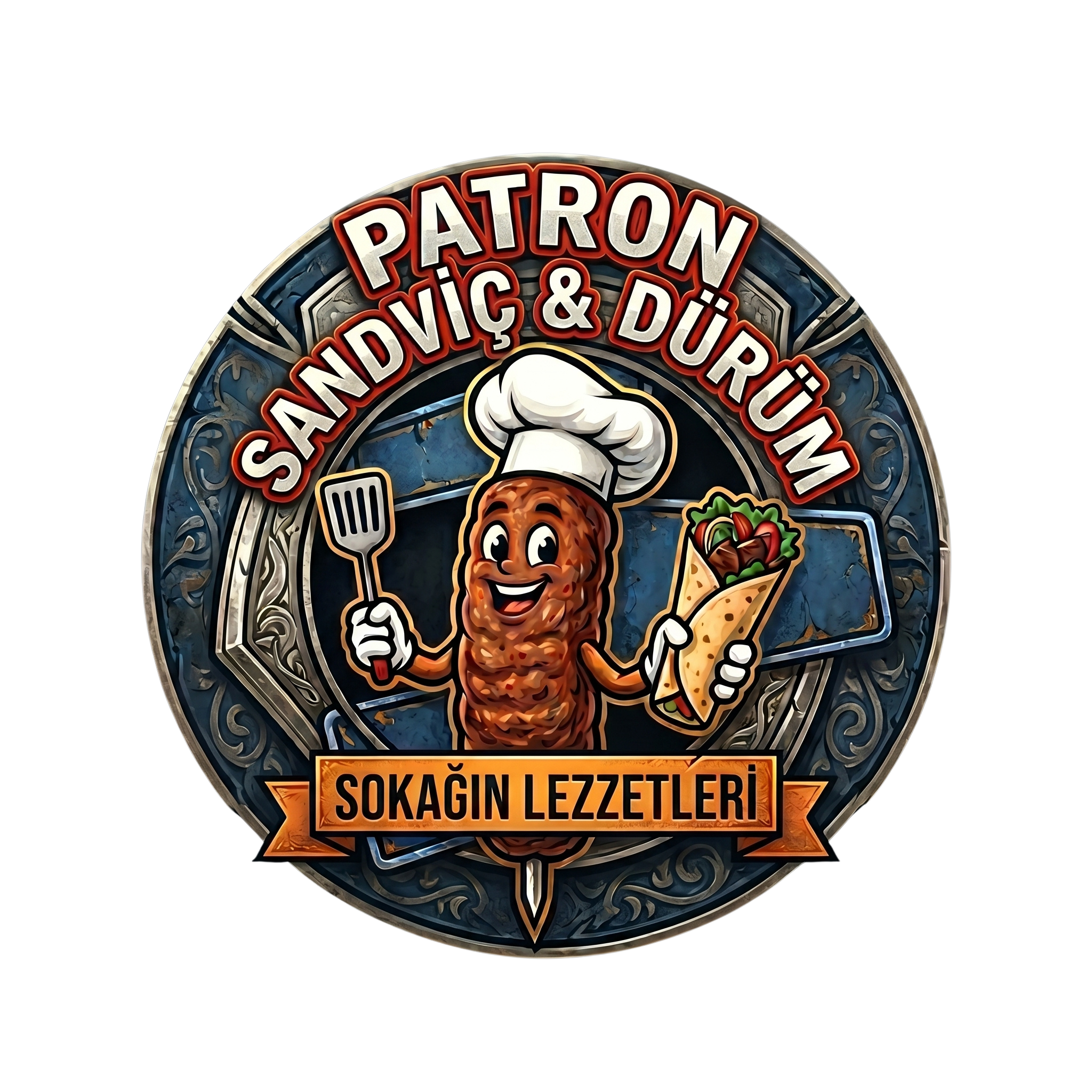 Patron Sandviç - İzmir Gıda Çarşısı, Halkapınar, Yenişehir ve Konak Adana Dürüm, Kumru ve Tost Paket Servis Logo